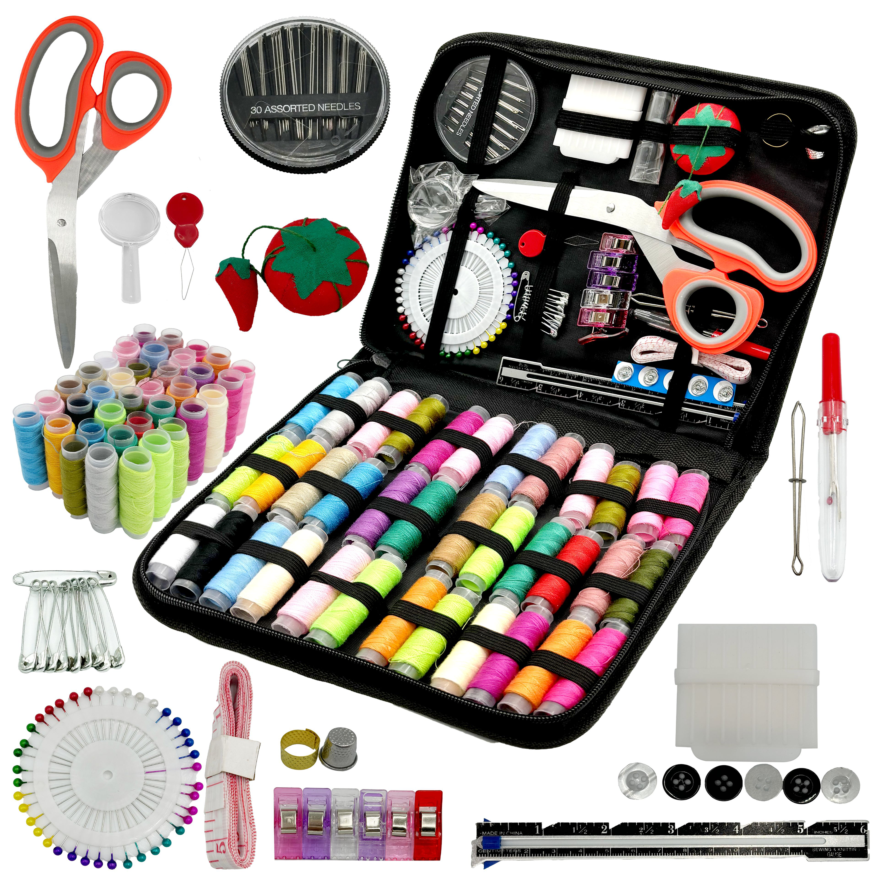 Sewing Kit for Adults Beginner and Professionals, Home, Travel Sewing Kit with Sewing Pins and Needles,Seam Rippers,Thread,Threaders for Hand Sewing with Scissor and Accessories - image 7