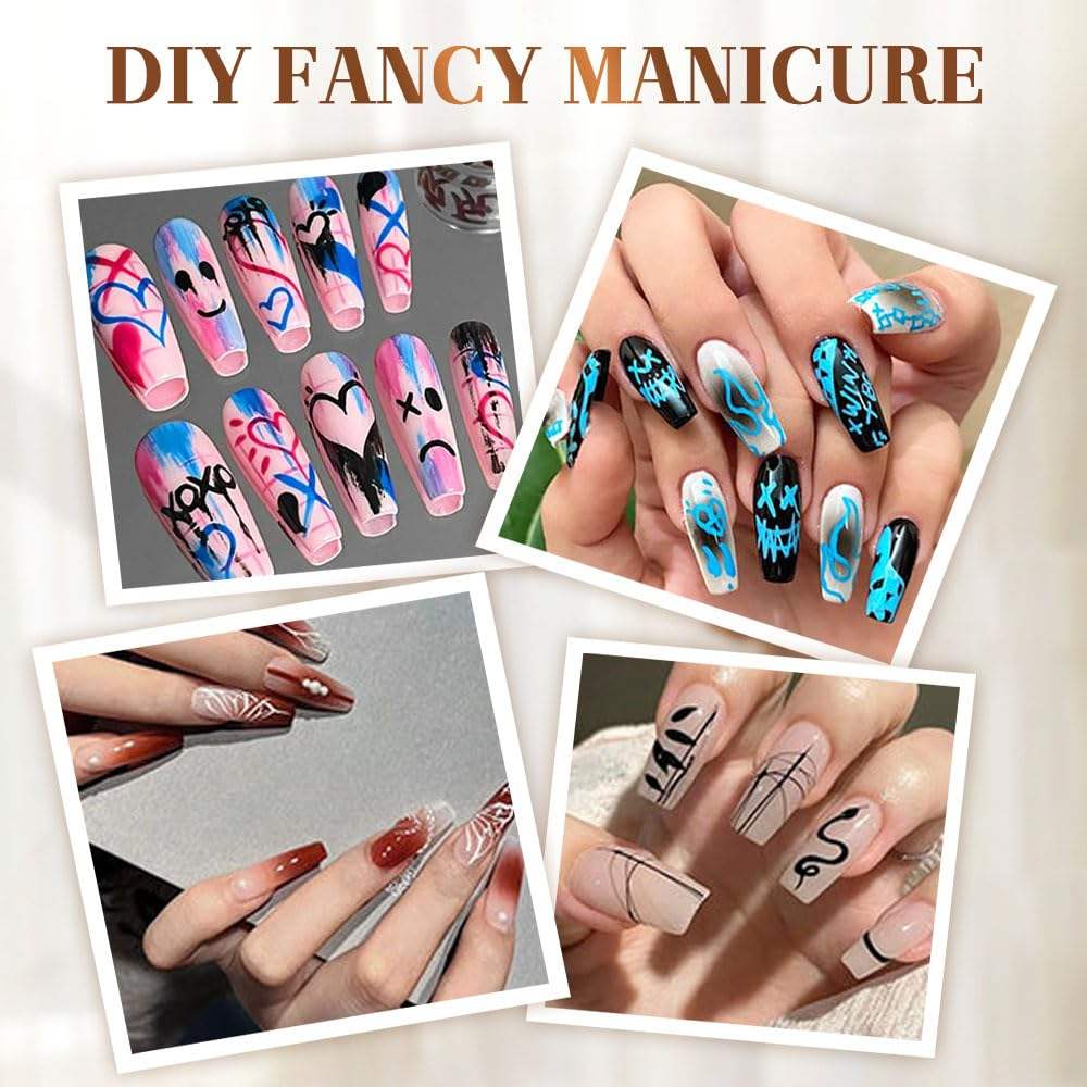 12 Colors Nail Art Pens Set – Fine Tip Nail Art Markers for Gel, Acrylic & Natural Nails | Quick-Dry Acrylic Polish Pens for Drawing, Dotting & DIY Nail Design for Beginners & Professionals - image 5
