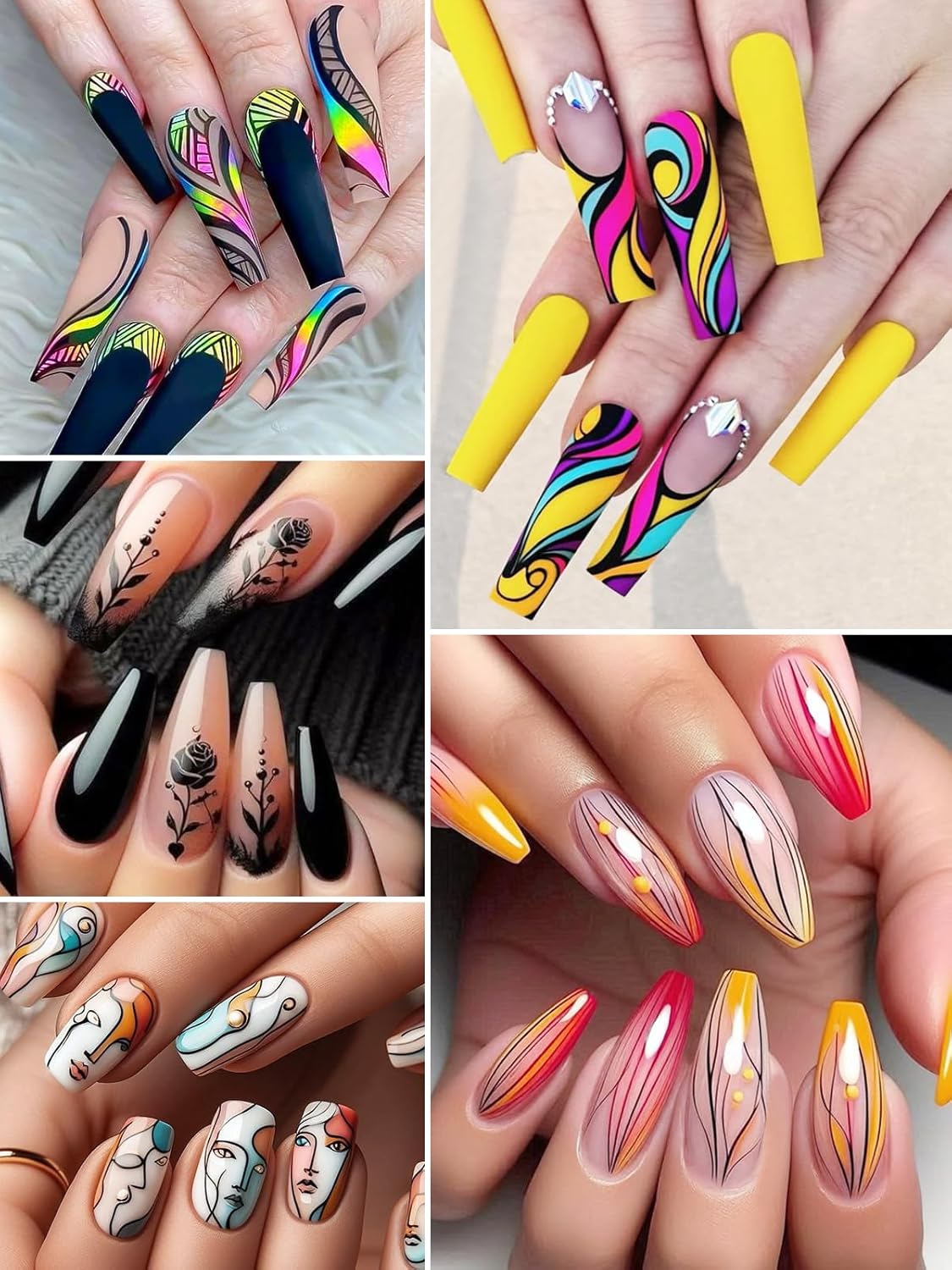 12 Colors Nail Art Pens Set – Fine Tip Nail Art Markers for Gel, Acrylic & Natural Nails | Quick-Dry Acrylic Polish Pens for Drawing, Dotting & DIY Nail Design for Beginners & Professionals - image 6