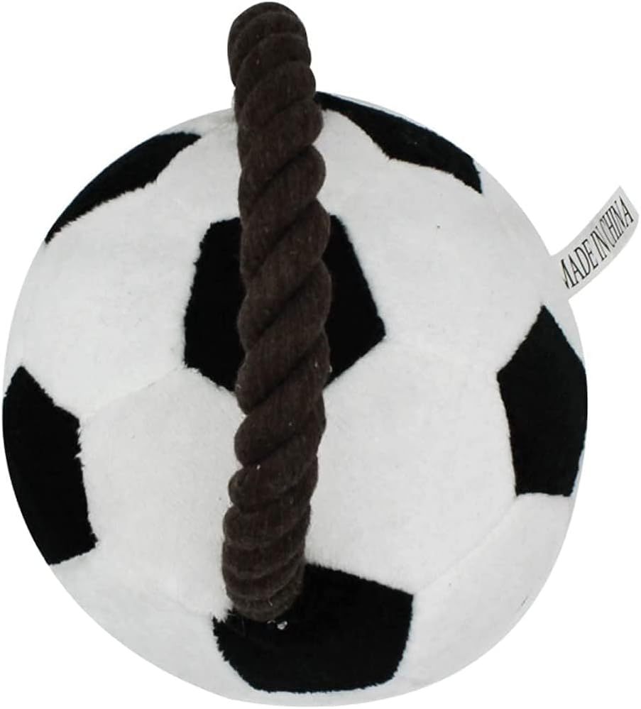 Interactive Dog Soccer Ball Toy with Rope Straps – Durable Tug of War Dog Ball for Aggressive Chewers, Mental Stimulation & Fetch Training | Dog Toys to Keep Dogs Busy for Small, Medium & Large Dogs - image 8