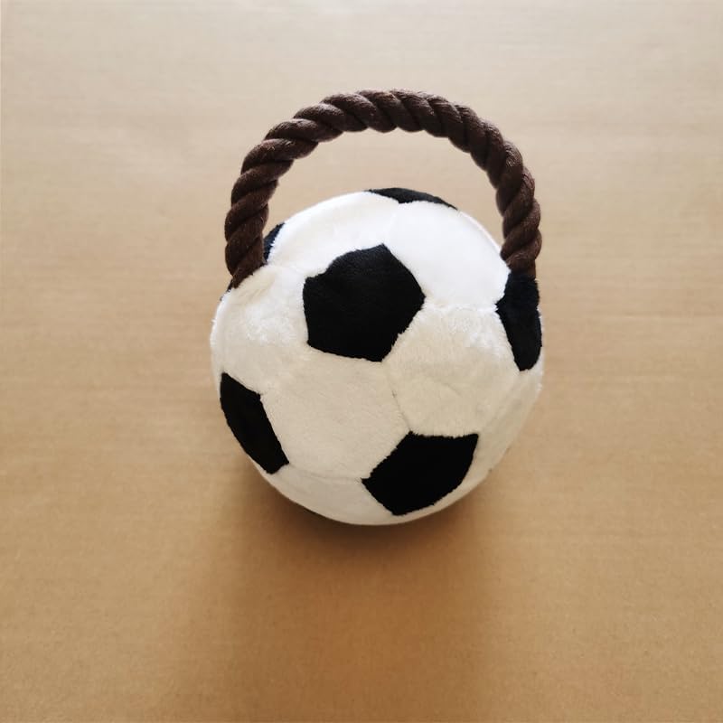 Interactive Dog Soccer Ball Toy with Rope Straps – Durable Tug of War Dog Ball for Aggressive Chewers, Mental Stimulation & Fetch Training | Dog Toys to Keep Dogs Busy for Small, Medium & Large Dogs - image 9