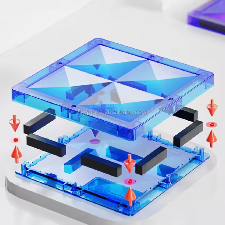 Magnetic Tiles Building Set 60PCS with car base | STEM Montessori Sensory Toy for kids - image 7